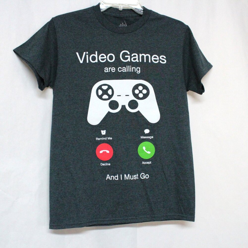 Men's NWT Small Video Games Are Calling Graphic Short Sleeve T-Shirt